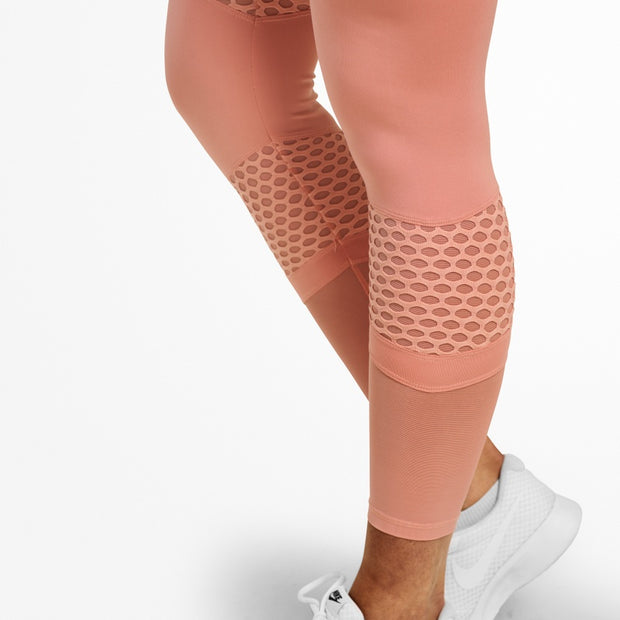 Better Bodies Waverly Mesh Tights - Rose Dawn